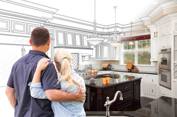 Professional Kitchen Island Installation technician working in Feasterville Trevose, PA